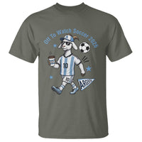 Funny Goat Football Lover T Shirt Off To Watch Argentina Soccer 2026