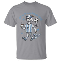 Funny Goat Football Lover T Shirt Off To Watch Argentina Soccer 2026