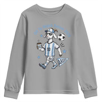 Funny Goat Football Lover Youth Sweatshirt Off To Watch Argentina Soccer 2026