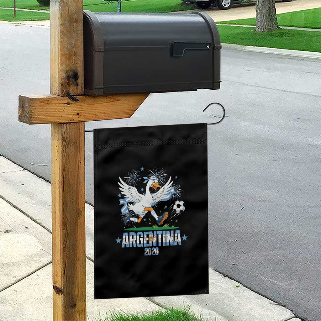 Funny Argentina Soccer Goose Garden Flag Football Fan Graphic