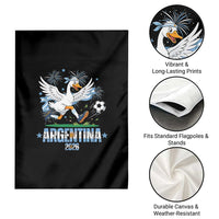 Funny Argentina Soccer Goose Garden Flag Football Fan Graphic
