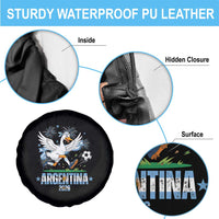 Funny Argentina Soccer Goose Spare Tire Cover Football Fan Graphic