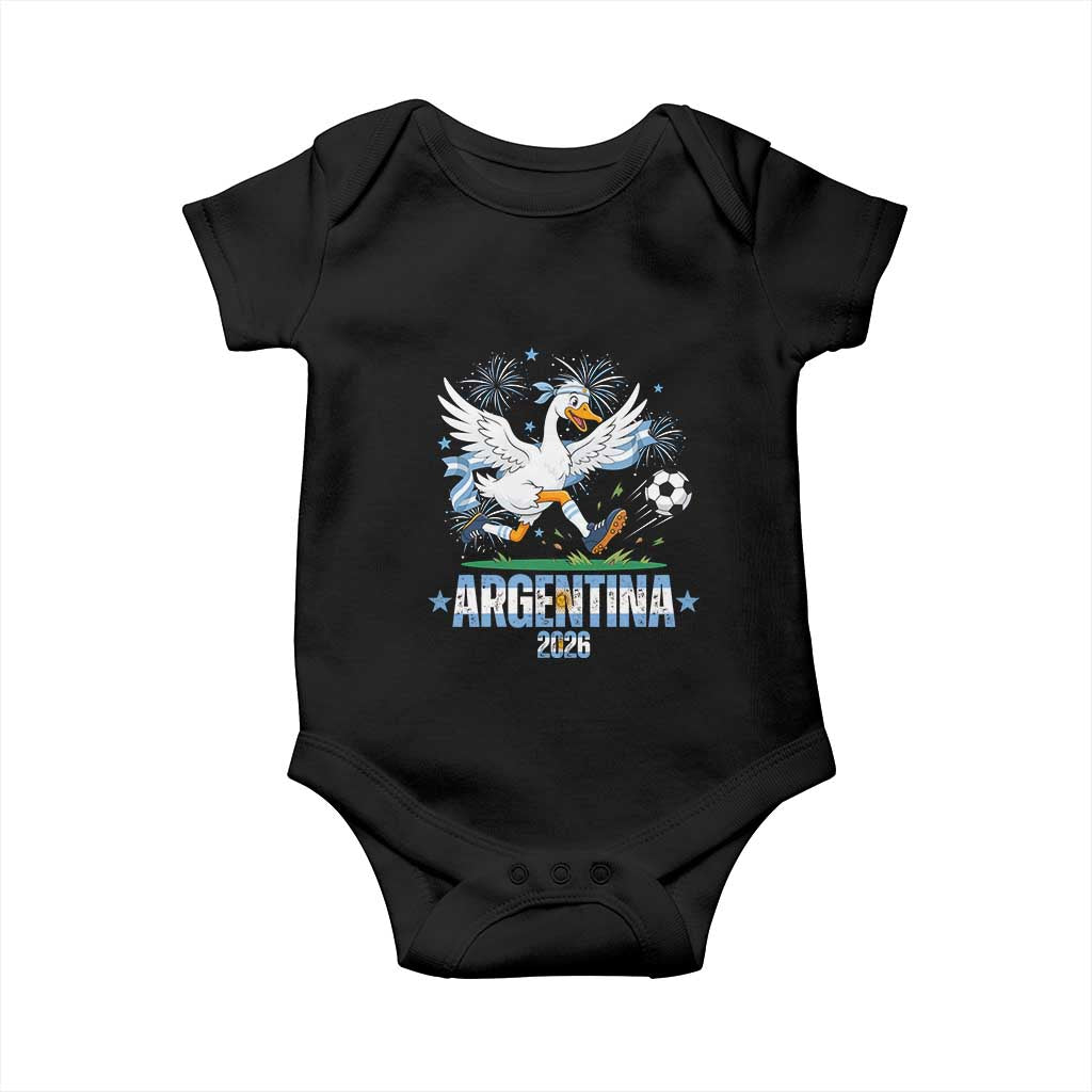 Funny Argentina Soccer Goose Baby Onesie Football Fan Graphic