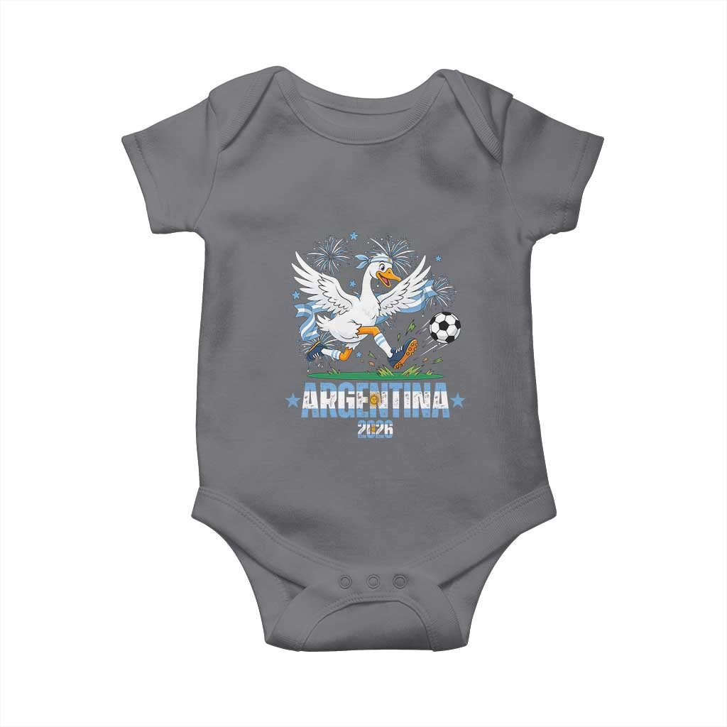 Funny Argentina Soccer Goose Baby Onesie Football Fan Graphic