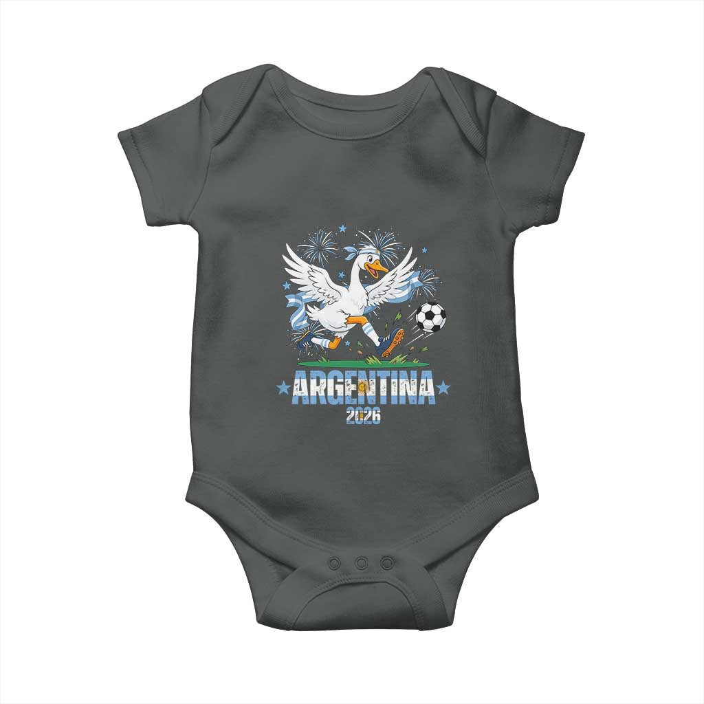 Funny Argentina Soccer Goose Baby Onesie Football Fan Graphic