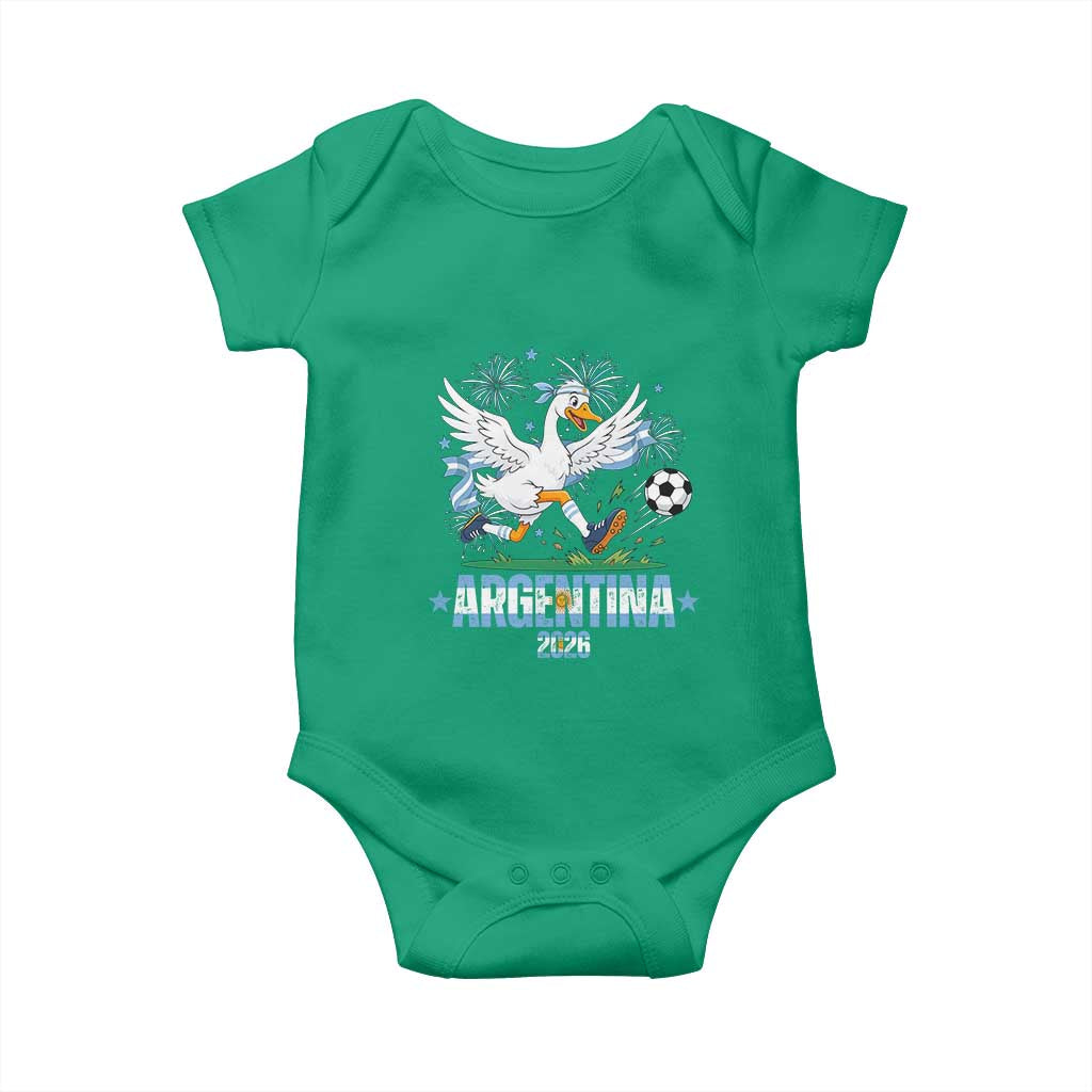 Funny Argentina Soccer Goose Baby Onesie Football Fan Graphic