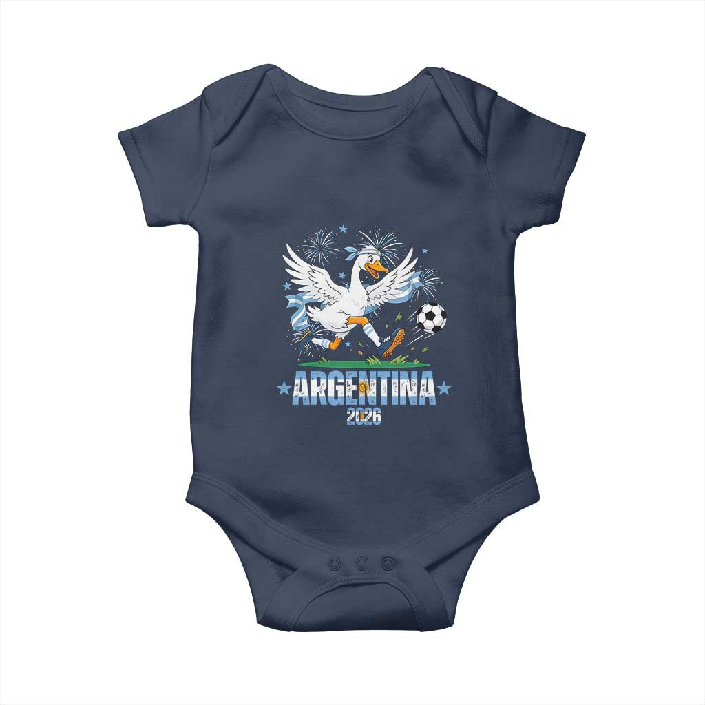 Funny Argentina Soccer Goose Baby Onesie Football Fan Graphic