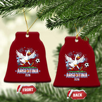 Funny Argentina Soccer Goose Ceramic Ornament Football Fan Graphic