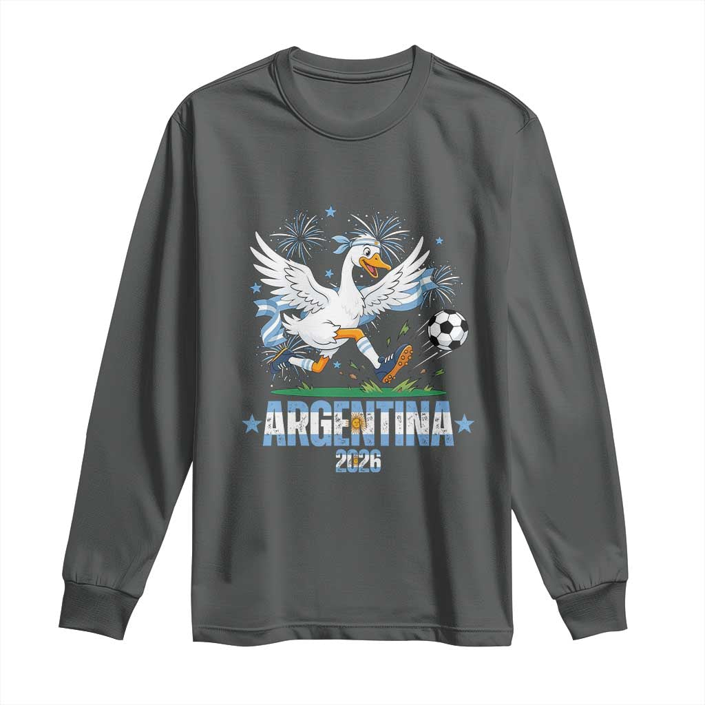 Funny Argentina Soccer Goose Long Sleeve Shirt Football Fan Graphic