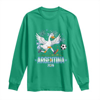 Funny Argentina Soccer Goose Long Sleeve Shirt Football Fan Graphic