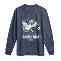 Funny Argentina Soccer Goose Long Sleeve Shirt Football Fan Graphic