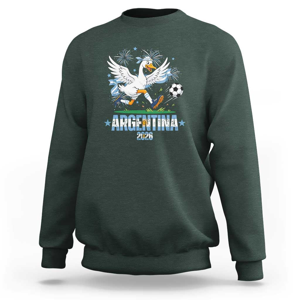 Funny Argentina Soccer Goose Sweatshirt Football Fan Graphic