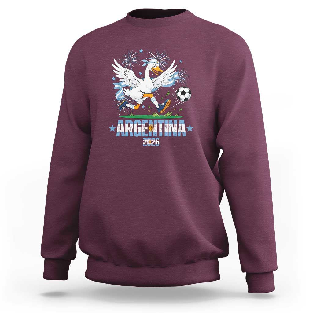 Funny Argentina Soccer Goose Sweatshirt Football Fan Graphic