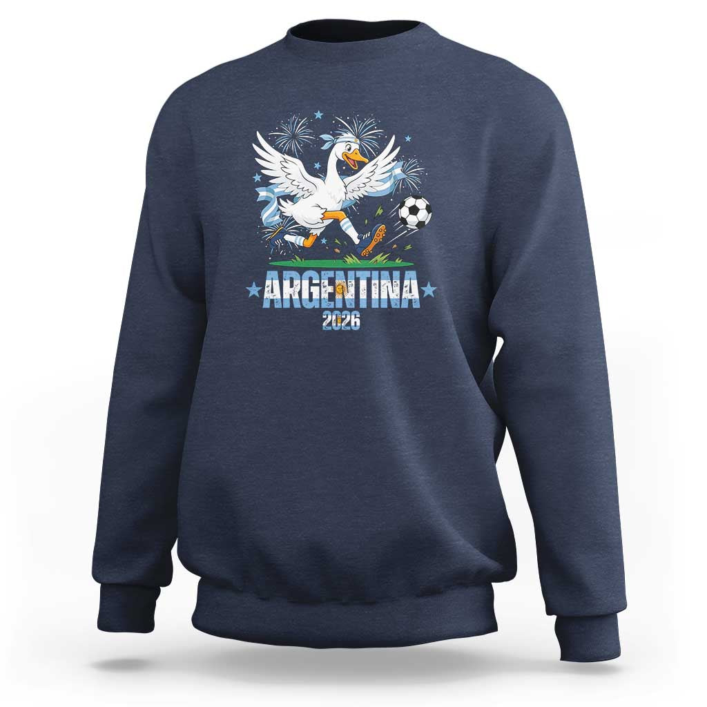 Funny Argentina Soccer Goose Sweatshirt Football Fan Graphic