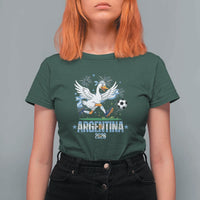 Funny Argentina Soccer Goose T Shirt For Women Football Fan Graphic