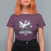 Funny Argentina Soccer Goose T Shirt For Women Football Fan Graphic