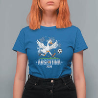 Funny Argentina Soccer Goose T Shirt For Women Football Fan Graphic
