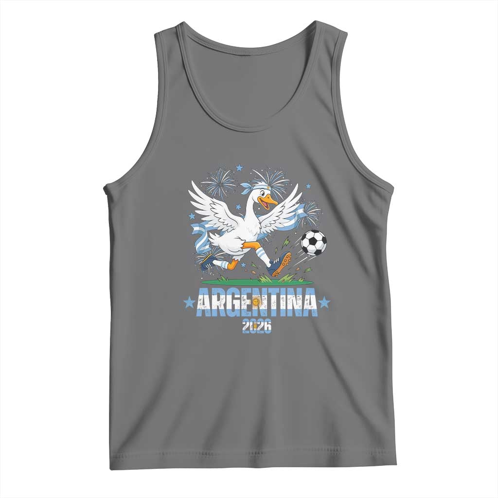 Funny Argentina Soccer Goose Tank Top Football Fan Graphic