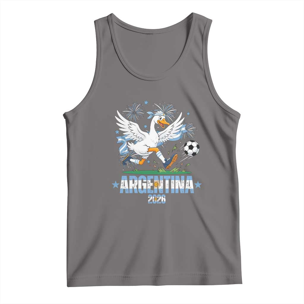 Funny Argentina Soccer Goose Tank Top Football Fan Graphic