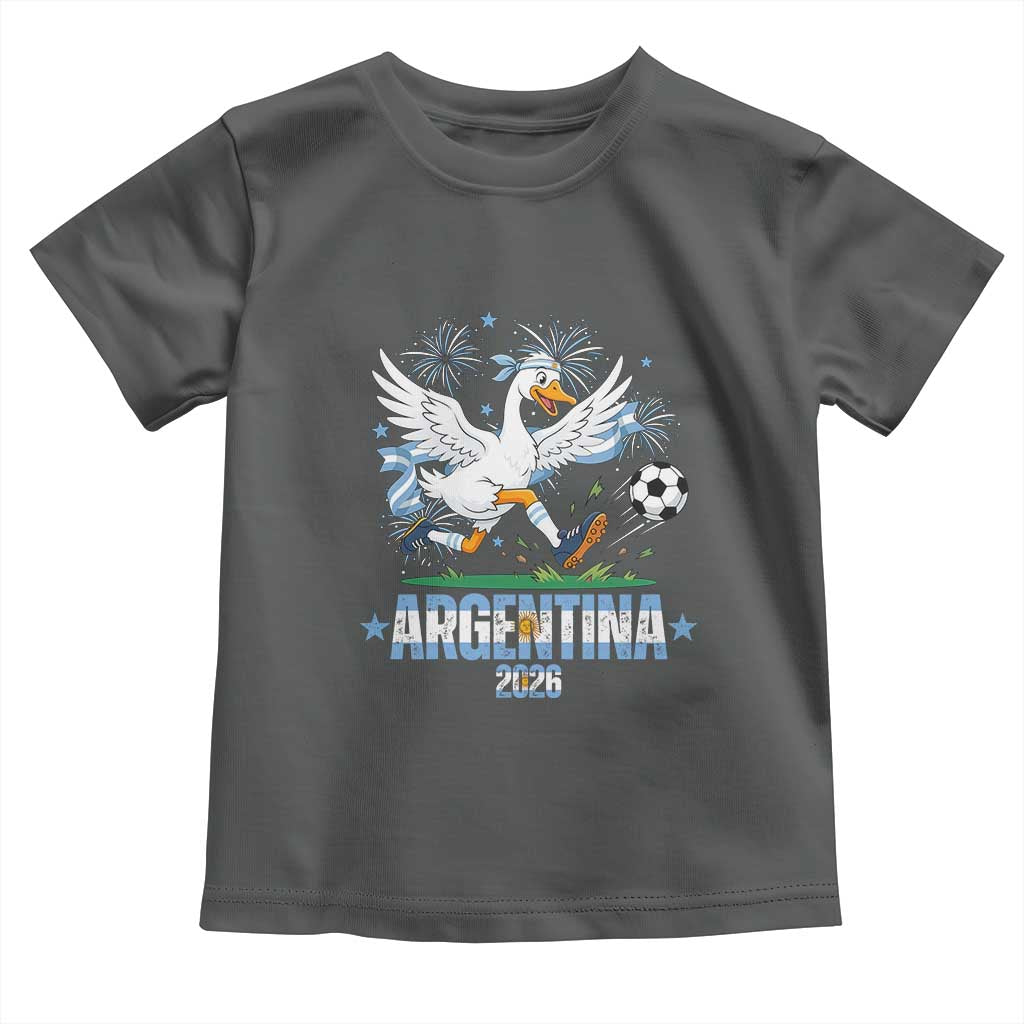 Funny Argentina Soccer Goose Toddler T Shirt Football Fan Graphic