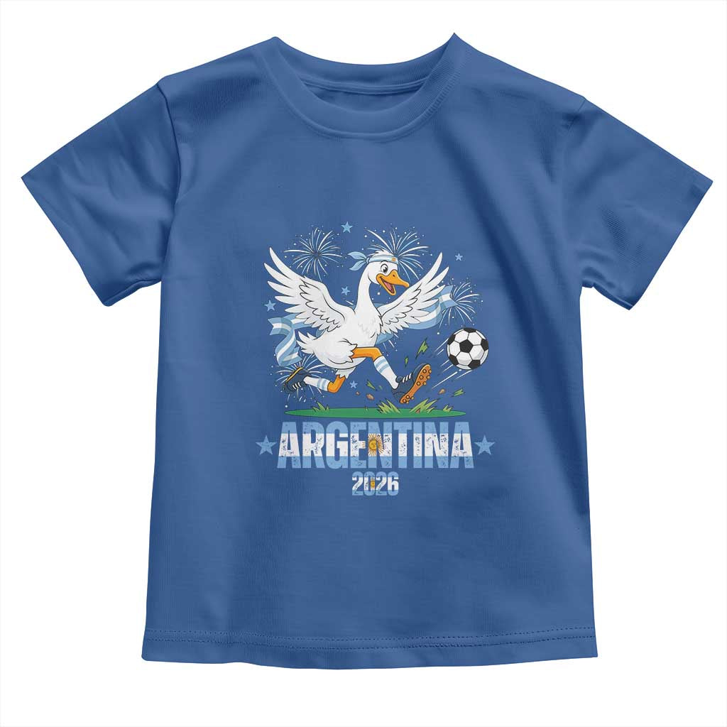 Funny Argentina Soccer Goose Toddler T Shirt Football Fan Graphic