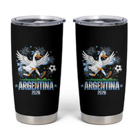 Funny Argentina Soccer Goose Tumbler Cup Football Fan Graphic