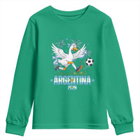 Funny Argentina Soccer Goose Youth Sweatshirt Football Fan Graphic