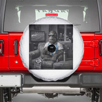 Funny Bigfoot Watching Soccer Spare Tire Cover Argentina Futbol Fan