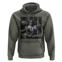 Funny Bigfoot Watching Soccer Hoodie Argentina Futbol Fan