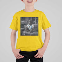 Funny Bigfoot Watching Soccer T Shirt For Kid Argentina Futbol Fan