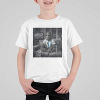 Funny Bigfoot Watching Soccer T Shirt For Kid Argentina Futbol Fan
