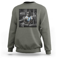 Funny Bigfoot Watching Soccer Sweatshirt Argentina Futbol Fan