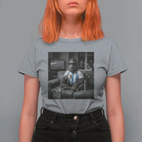 Funny Bigfoot Watching Soccer T Shirt For Women Argentina Futbol Fan