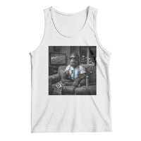Funny Bigfoot Watching Soccer Tank Top Argentina Futbol Fan