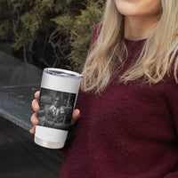 Funny Bigfoot Watching Soccer Tumbler Cup Argentina Futbol Fan