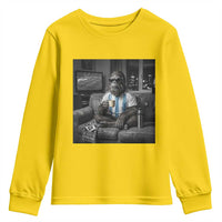 Funny Bigfoot Watching Soccer Youth Sweatshirt Argentina Futbol Fan