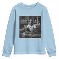 Funny Bigfoot Watching Soccer Youth Sweatshirt Argentina Futbol Fan