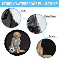 Golden Retriever Soccer Fan Spare Tire Cover Argentina Football Pride