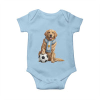 Golden Retriever Soccer Fan Baby Onesie Argentina Football Pride