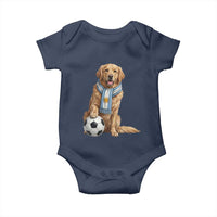 Golden Retriever Soccer Fan Baby Onesie Argentina Football Pride