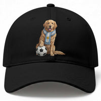 Golden Retriever Soccer Fan Baseball Cap Argentina Football Pride