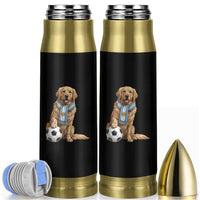 Golden Retriever Soccer Fan Bullet Tumbler Argentina Football Pride
