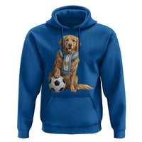 Golden Retriever Soccer Fan Hoodie Argentina Football Pride