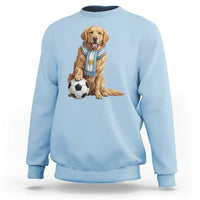 Golden Retriever Soccer Fan Sweatshirt Argentina Football Pride