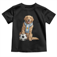 Golden Retriever Soccer Fan Toddler T Shirt Argentina Football Pride