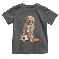 Golden Retriever Soccer Fan Toddler T Shirt Argentina Football Pride