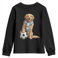 Golden Retriever Soccer Fan Youth Sweatshirt Argentina Football Pride