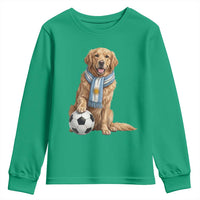 Golden Retriever Soccer Fan Youth Sweatshirt Argentina Football Pride