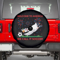 Funny USA Goose Football Spare Tire Cover Welcome To America We Call It Soccer