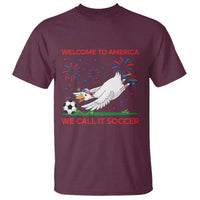 Funny USA Goose Football T Shirt Welcome To America We Call It Soccer